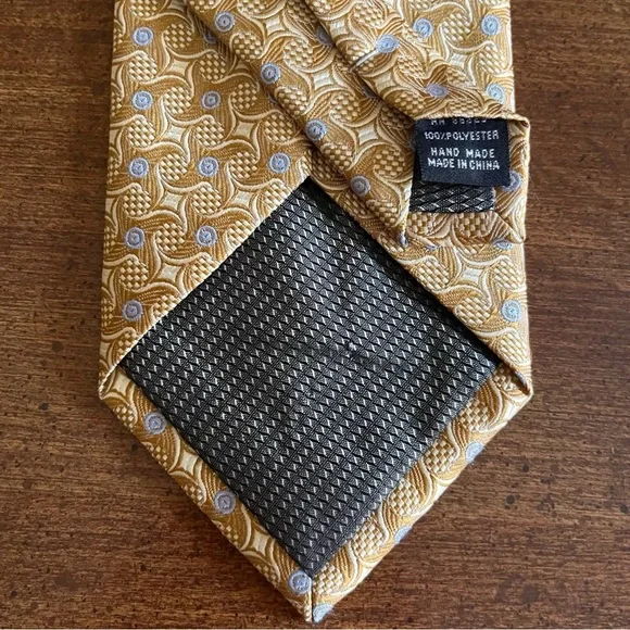 Gold Blue Alexander Julian Tie - Picture 5 of 5
